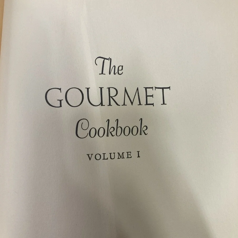 The Gourmet‎ Cookbook Volume 1 Vintage 1957 Hardcover Book USA